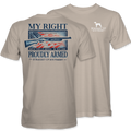 Straight Up Southern "Proudly Armed" T-Shirt – Sand